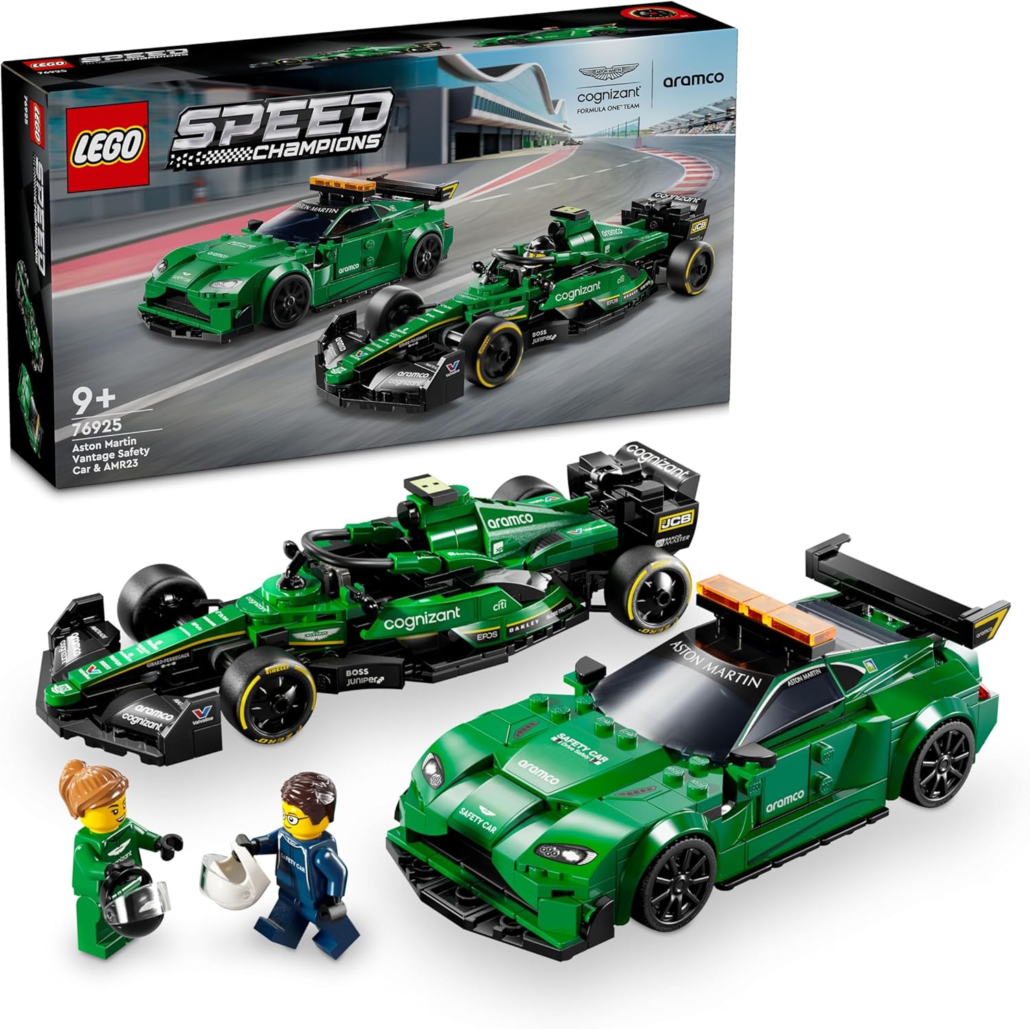 Read more about the article LEGO Speed Champions 76925 Aston Martin F1 Safety Car and AMR23 Set Review