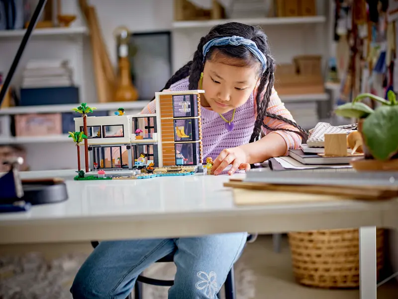 lego modern house playset