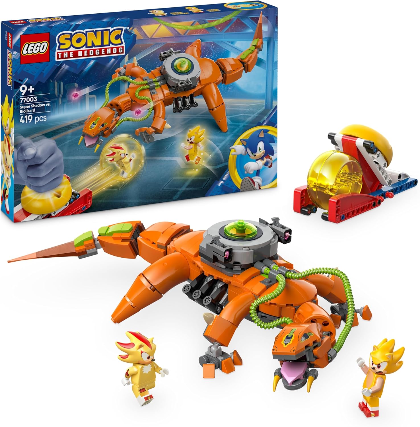 Read more about the article The Astounding LEGO Sonic Super Shadow vs. the Fierce Biolizard 77003 set
