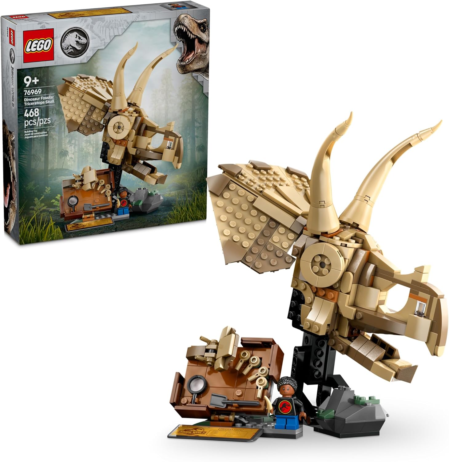 Read more about the article Discover the Thrill: LEGO Jurassic World Triceratops Skull Fossil 76969 Adventure!