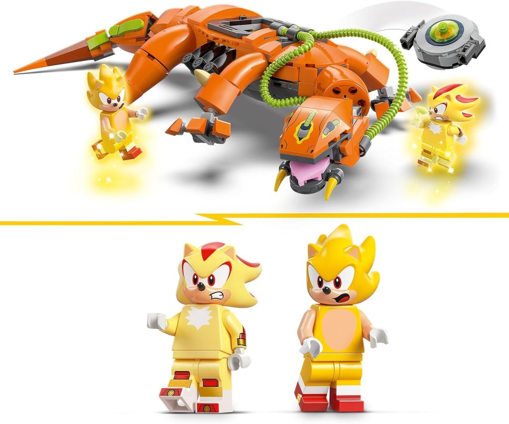 LEGO Sonic Super Shadow vs Biolizard Construction Process