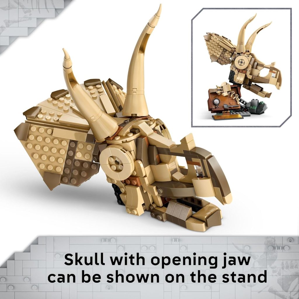 LEGO 76969 Triceratops Skull Building Process