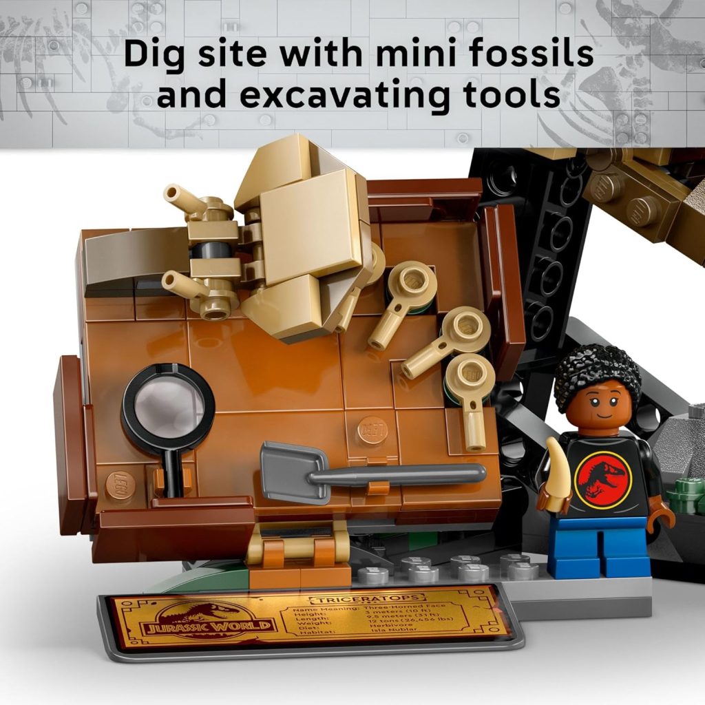 LEGO 76969 Triceratops Skull Building Process