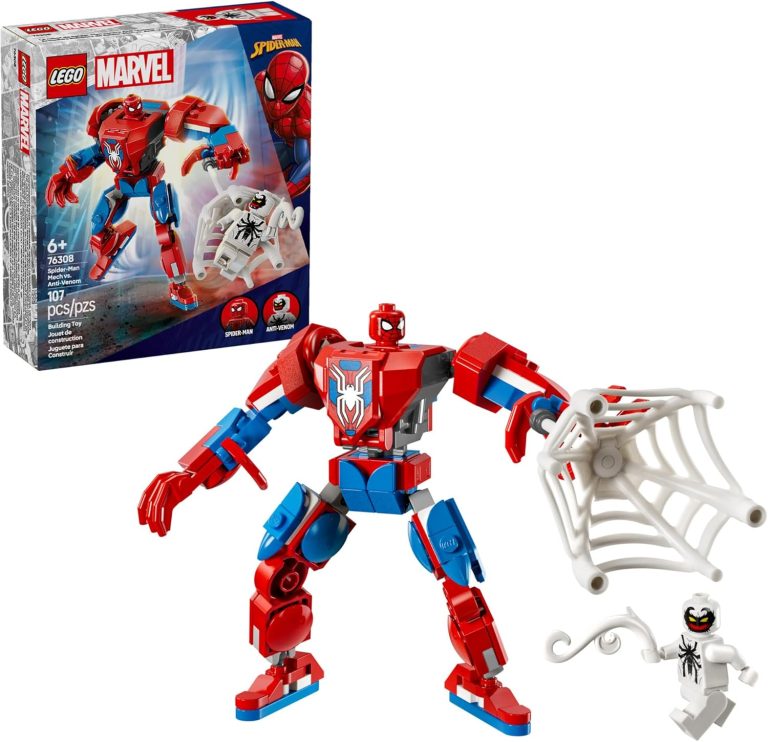 "Ultimate LEGO Marvel Spider-Man Mech vs. Anti-Venom 76308: An Exciting Battle